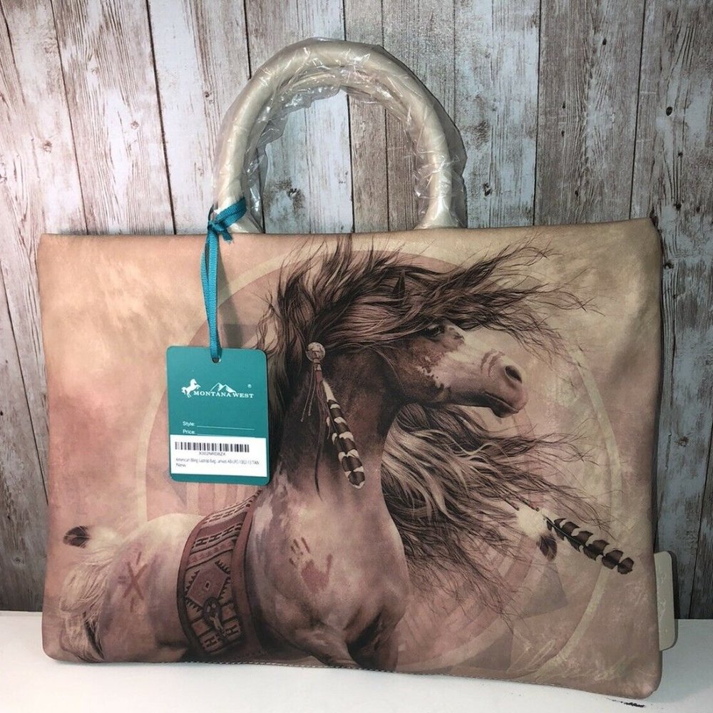 Montana West Waterproof Horse Print Laptop Sleeve